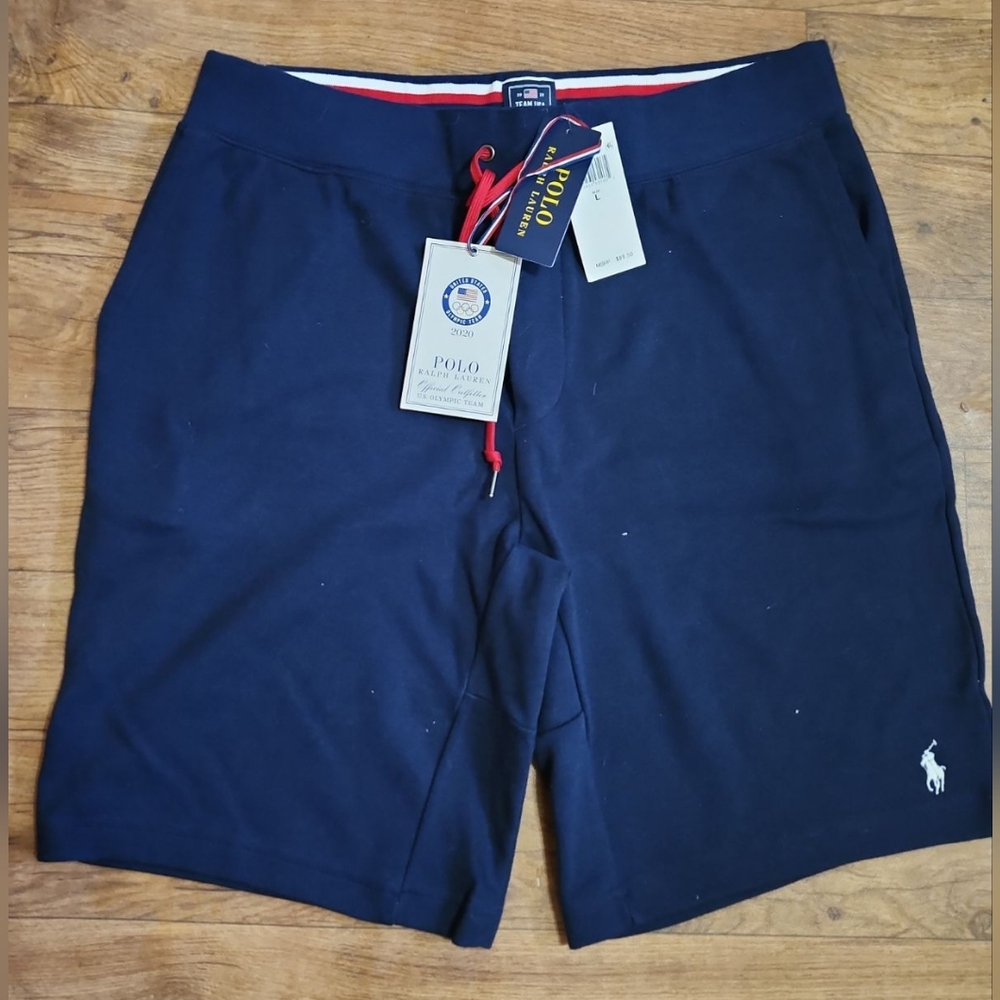 Olympic Edition Men's Polo by Ralph Lauren Shorts Size L Navy